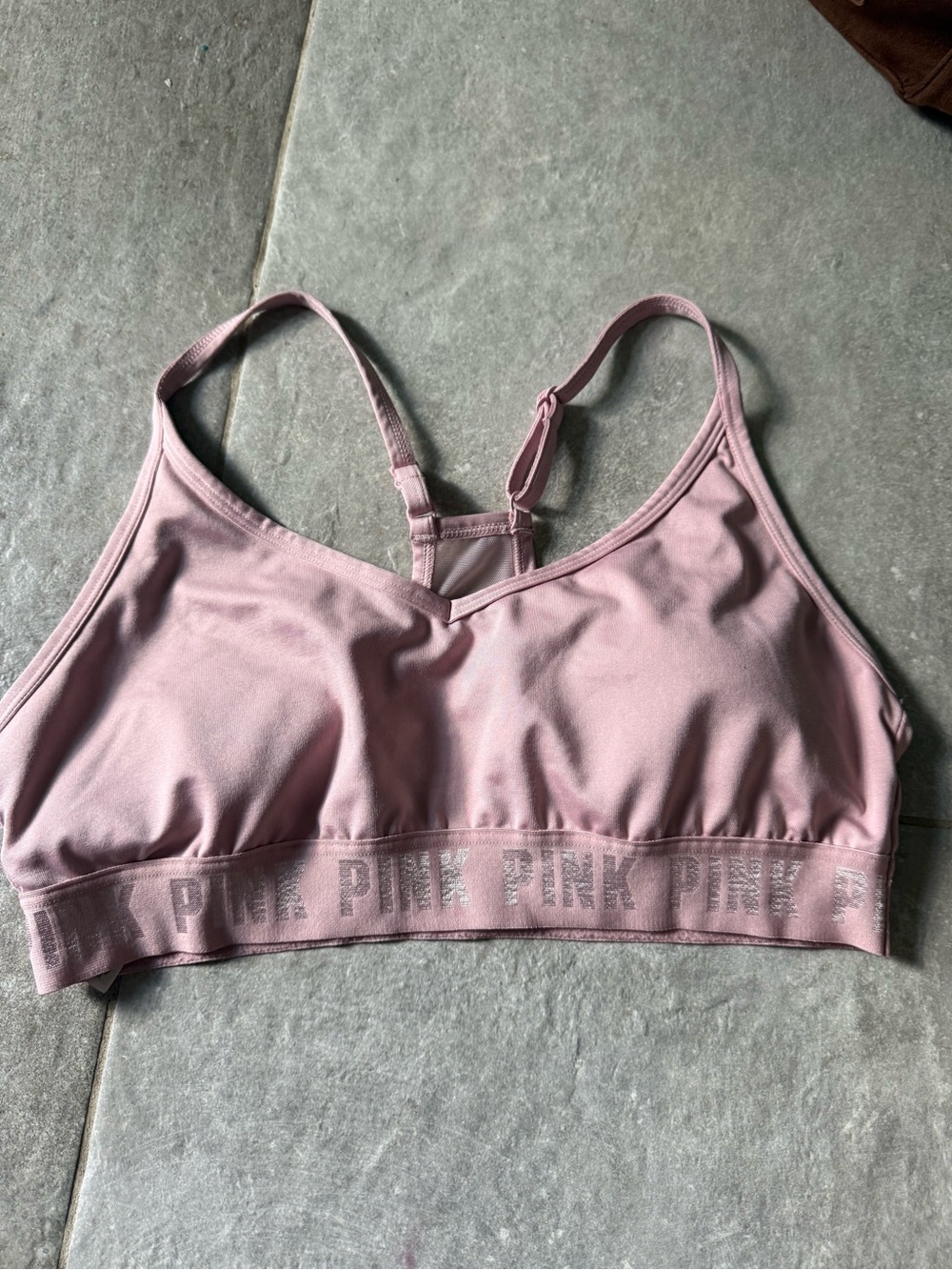PINK Victoria's Secret Dusty Pink Sports Bralette